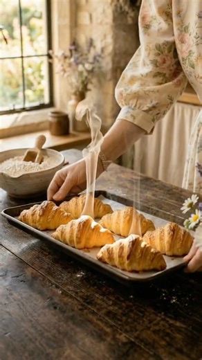 Perfect French Croissants at Home 🥐 Flaky, Buttery & Bakery Style Recipe