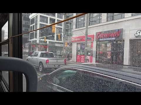TTC Bus Route 90 Vaughan to St Clair West Station. Southbound Full Route.