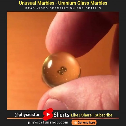 Unusual Marbles - Uranium Glass Marbles