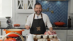 What’s a Shabbos meal without cholent? Yussi teaches us how to make his famous cholent and kishka just like he serves it at his restaurant Snaps! Shabbat shalom 💜 Click here for the full recipe & video >> https://www.kosher.com/shows/video/581/homemade-kishka-and-cholent | Kosherdotcom