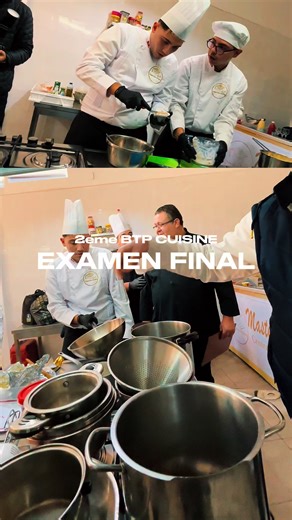 🎓Nos stagiaires de 2ᵉ année BTP Cuisine session mars 2024 passent leur examen final 🍽️👨‍🍳 Un moment clé qui marque la fin d’un parcours de formation exigeant, fait de discipline, de pratique et de passion. Derrière chaque geste, il y a des heures d’apprentissage, de rigueur et d’ambition. Toujours avec les produits @jadida_tunisie , au cœur de chaque création réussie 🤍 🔥 Place au savoir-faire. 🎓 Place à la relève.