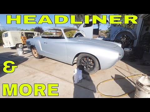 Karmann Ghia Headliner install. How I did it plus progress on the full build