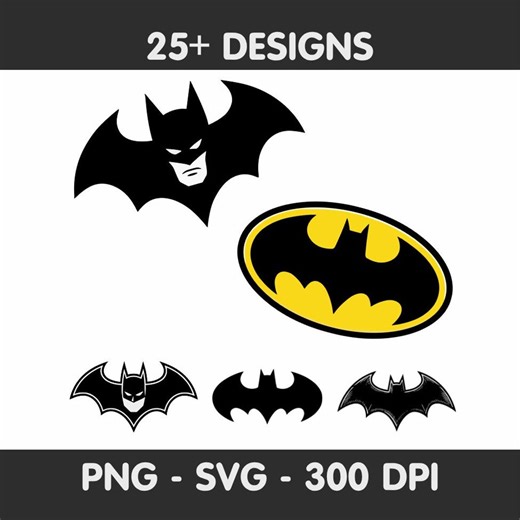 Batman svg png / Design concettuale del logo del supereroe Batman / File clipart di Batman svg / File svg minimali - Etsy Italia