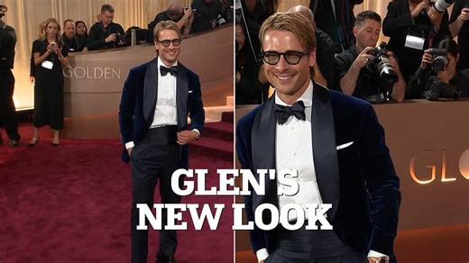 Glen Powell and Michelle Randolph hit first event together