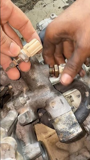 How to replace engine coolant temperature sensor #diy