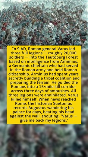 Three Roman Legions Marched Into a German Forest. Augustus Caesar Spent Days Screaming Their Names