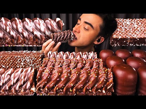 ASMR Chocolate Marshmallow, Candy, Ice Cream Bars 초콜릿 디저트먹방 Mukbang Eating Sounds