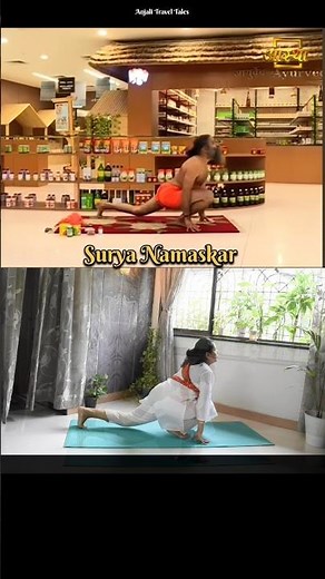 Surya Namaskar 0.5 min Yoga Asanas 🙏🌞#suryanamaskar #suryamantra #love #babaramdev #yoga #babaji