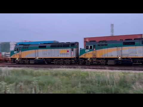 VIA Rail Passenger Trains Along CN Rail’s Mainlines Around Winnipeg!