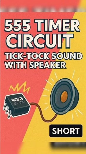555 Timer Circuit | Tick-Tock Sound with Speaker | simple diy 555 project #diyelectronics