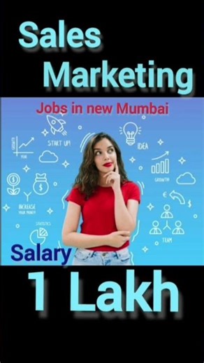 #JOB in New Mumbai #Freshers # Experienced #salary up to 1 lakh pm
