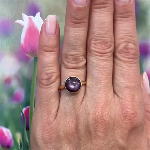 Modern star ruby  ring to wow the crowds with! Relish the...