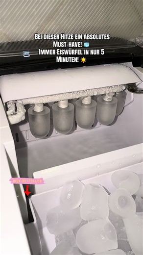 ☀️ Der Sommer ist da – und eiskalte Getränke sind ein Muss! 🧊 Diese Eiswürfelmaschine produziert 9 Eiswürfel in nur 5 Minuten, ist leise, kompakt und verfügt sogar über eine Selbstreinigungsfunktion. Perfekt für Zuhause, Partys, das Büro oder spontane Besuche. 🥤✨ ✅ 9 Eiswürfel in nur 5 Minuten ✅ Bis zu 14 kg Eis pro Tag ✅ Zwei Eiswürfelgrößen ✅ Selbstreinigung auf Knopfdruck ✅ Leiser Betrieb (unter 35 dB) Jetzt über meinen Warenkorb bestellen und den Sommer mit eiskalten Getränken genießen! 🧊
