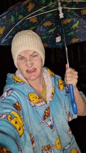 Fun Outdoor Night Adventure in a Duck Onesie