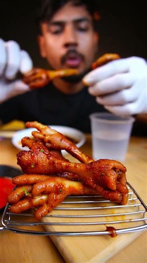 Spicy Chicken Feet ASMR 🌶️ Crunchy Eating Sounds | No Talking