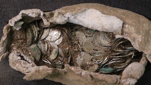 1,000-year-old coin hoard found at a nuclear power plant site