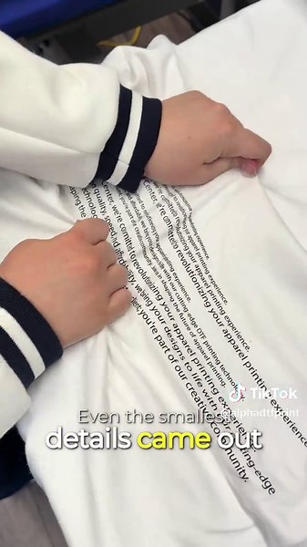 Durable Tiny Text Printing with DTF Technology