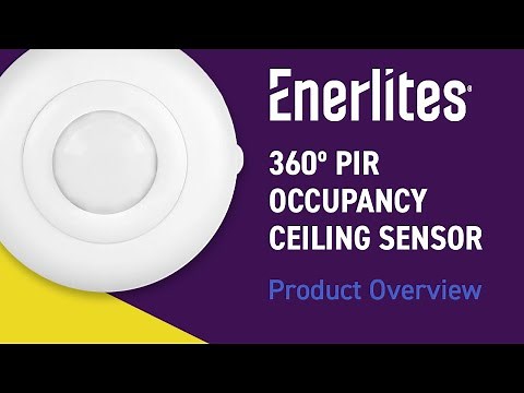 Enerlites 360º PIR Occupancy Ceiling Sensor | Product Overview