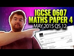iGCSE Functions Past Paper Questions 0607 Paper 4 (3) June 2015