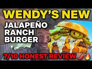 Wendy's NEW Jalapeño Ranch Cheeseburger Taste Test & Honest Review 2026!
