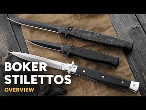 Boker Plus Stiletto Automatics - Italian-Style Pocket Knives - Overview