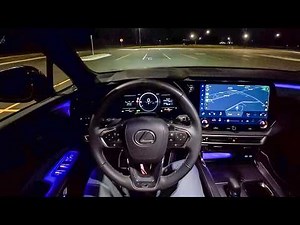 2025 Lexus RX 500h F Sport Performance - POV Night Drive (Binaural Audio)