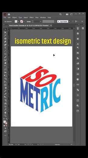34K views · 467 reactions | Create an isometric text design | Adobe illustrator 2025 Tutorials #adobeillustratortips #designtricks #graphicdesig #Awalcreative | Awal Creative | Facebook
