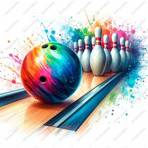 14 Sport Bowling Clipart Bundle, Bowling Clipart, Aquarell Bowling, Kegel und Bowlingkugel Bundle, kommerzielle Nutzung, hochwertige JPGs - Etsy.de