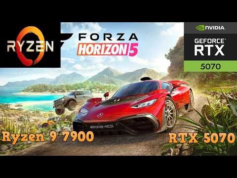 Forza Horizon 5 - Ryzen 9 7900 - RTX 5070 - 1440p