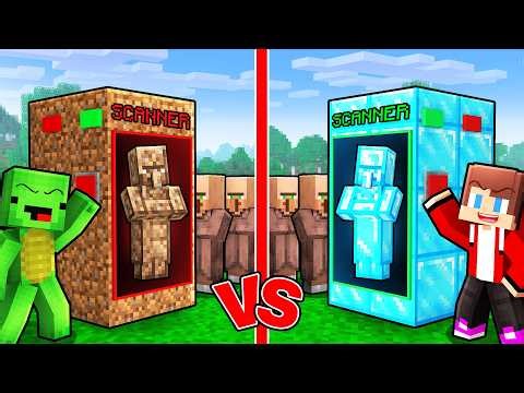 Mikey POOR vs JJ RICH Scanner Battle - Minecraft Maizen