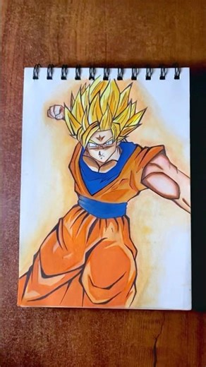 Drawing Goku ssj2 #anime # dragon ball#goku #gokuart #goku sketch