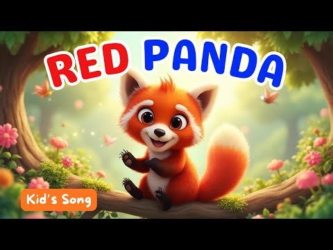 Red Panda Song | Joyful Toddler-friendly Nursery Rhymes | Kidsjourney