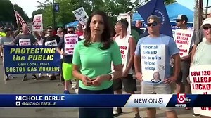 9.4K views · 35 reactions | ‪Another day without health insurance as National Grid gas workers lockout continues. #wcvb ‬ | Nichole Berlie | Facebook