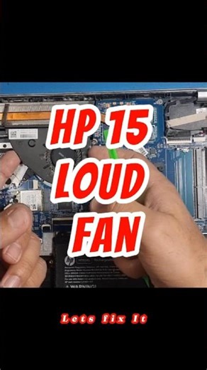 HP LAPTOP Noisy Fan Fix #shorts #hp #hpfan #hprepair #laptoprepair #techrepair #fixit #electronic