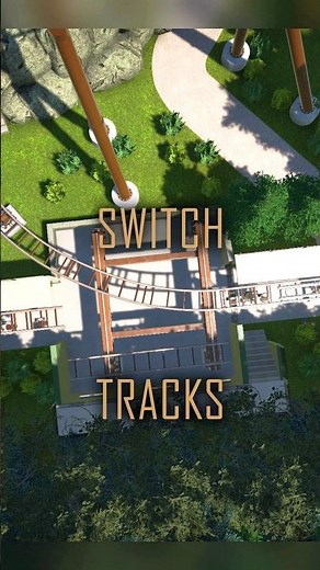 "REAL" Switch Tracks coming in Planet Coaster 2! 🎢✔️ #PlanetCoaster #Shorts #Rollercoaster