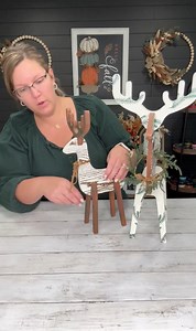 12K views · 174 reactions | Craft your own woodland magic with Brittany Tilton! This project includes the following Chalk Couture® products: Chalk Transfer® designs: Woodsy Pine Pattern & Welcome to Our Christmas Cottage Surfaces: Dimensional Reindeer 9 3/4" x 18" & 7 3/4" x 14 1/2" Chalkology® Paste: Espresso, Vanilla & Shimmer Frost Tools: Fuzzing Cloth, Small Squeegee & Mini Squeegee Accessories: Surface Wax Shop these items and more at chalkcouture.com! | Chalk Couture | Facebook
