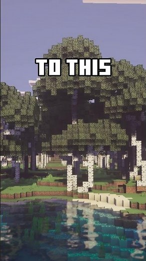 Minecraft will never look the same 👀🌳#minecraft #minecraftaddon #bettertrees
