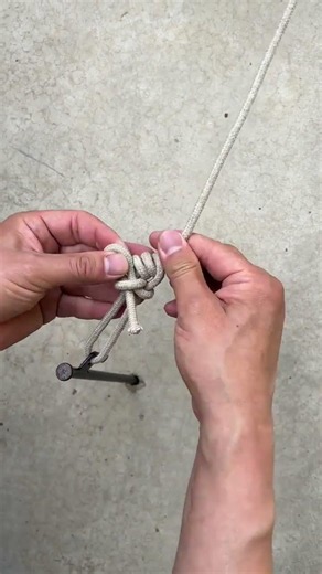 Camp nail knot Rope knot Camp nail knot