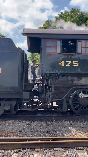 64K views · 3.4K reactions | No 475 Steam Locomotive oldest and still actively running 4-8-0!!! #trains #steamlocomotive #railroad #strasburgrailroad #railroadhistory #StarsEverywhere #train #railroadphotography #reels | Big Trains | Facebook