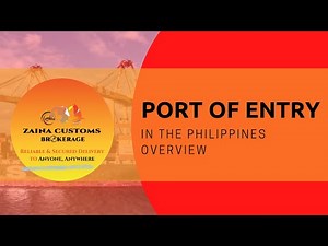 Ports Of Entry in the Philippines