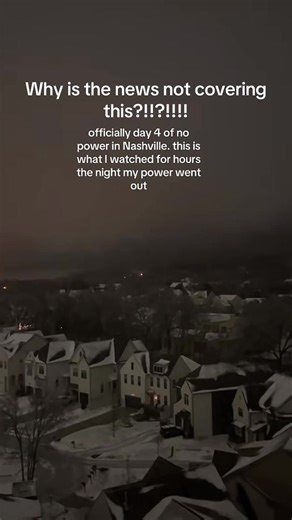 Hoping Nashville gets their power back on. This cold is no joke. Hope everyone’s safe. RIP to any losses #fyp #news #nashville #tennessee