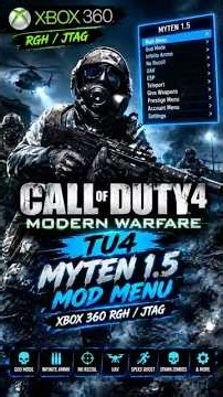 🔥 COD 4 TU4 Myten 1.5 Mod Menu! 💀 Xbox 360 RGH/JTAG ⚡