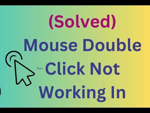 My Mac Mouse double click not working