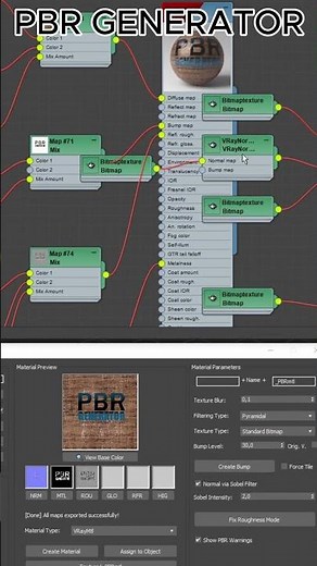 Fast PBR Materials in 3ds Max #cgi #tutorial #maxscript