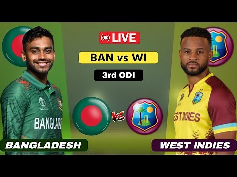 West Indies vs Bangladesh Live - 2nd ODI | WI vs BAN Live | Scores & Commentary #cricketlive