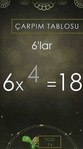 Çarpım Tablosu Ezberleme 6'lar