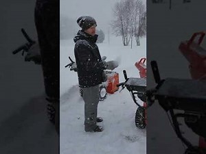 Ariens Deluxe 27 Snowblower Review alongside a Husqvarna ST 330P
