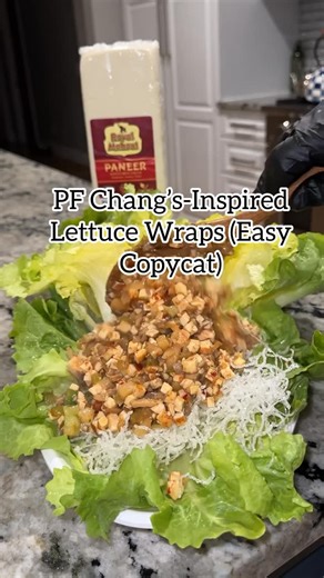Summers homayed on Instagram: "Better-Than-Takeout Lettuce Wraps 🥬✨ A restaurant favorite made at home—with a delicious twist using @royal_mahout paneer 🤍🧀 Ingredients 📝 • 1 lb Royal Mahout paneer, diced • 2 tbsp oil + 1 tsp sesame oil • 1 tsp Vegeta seasoning 🌿 • 3–4 garlic cloves, minced 🧄 • 1 tbsp fresh ginger • ½ onion, diced 🧅 • 2 celery stalks, chopped • ½ cup mushrooms, chopped 🍄 • 1 cup water chestnuts, chopped • 2 green onions • ¼ cup hoisin sauce • 2 tbsp soy sauce • 1½ tsp cor