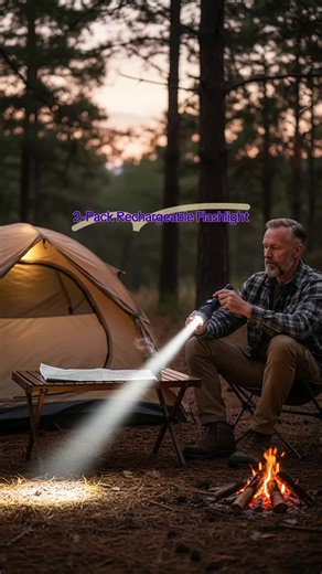 Super Bright LED Torch Light, Rechargeable & USB Charging, Adjustable Beam Angle, Perfect for Camping, Emergencies, Daily Use, 2-Pack #lightergadget #glowytools #toolsandgear #electriclighter #blackstoneproducts #productphotography #electricgear #portableledlight #rechargeableflashlight #flashlightreview