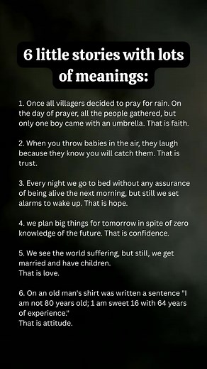 6 little stories with lots of meanings: | Wisdom Words